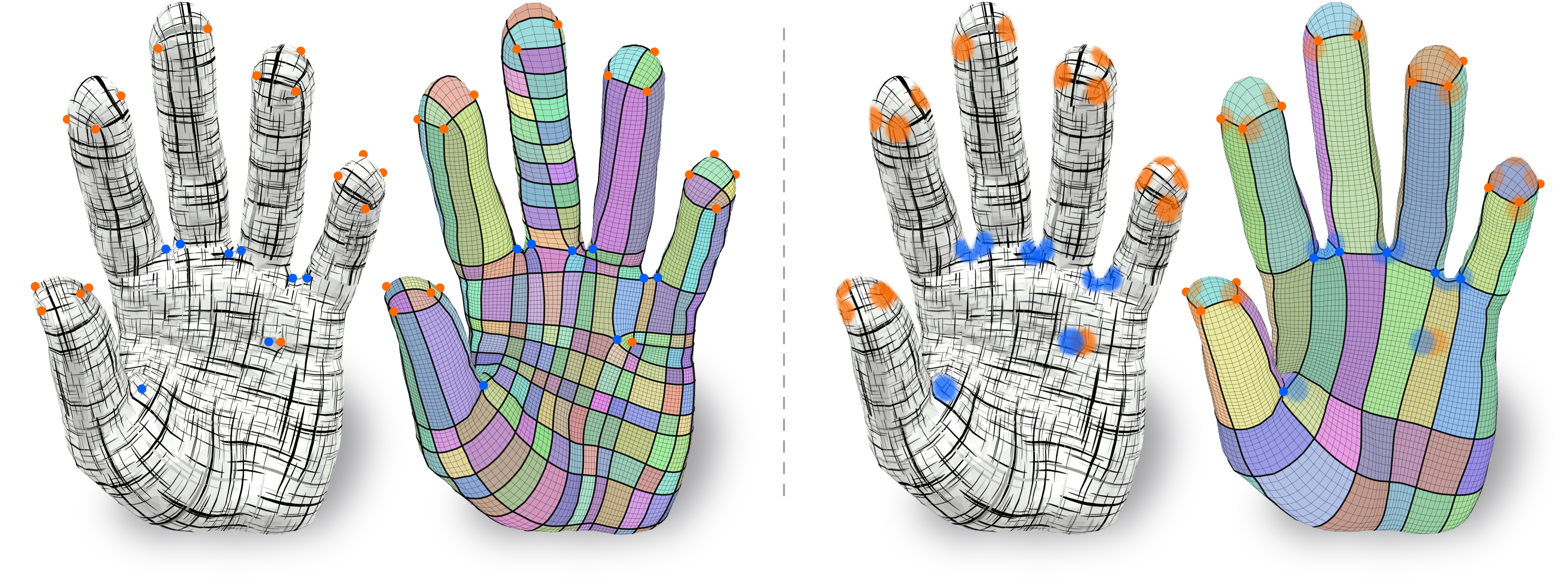 Piecewise-Smooth Surface Fitting onto Unstructured 3D Sketches